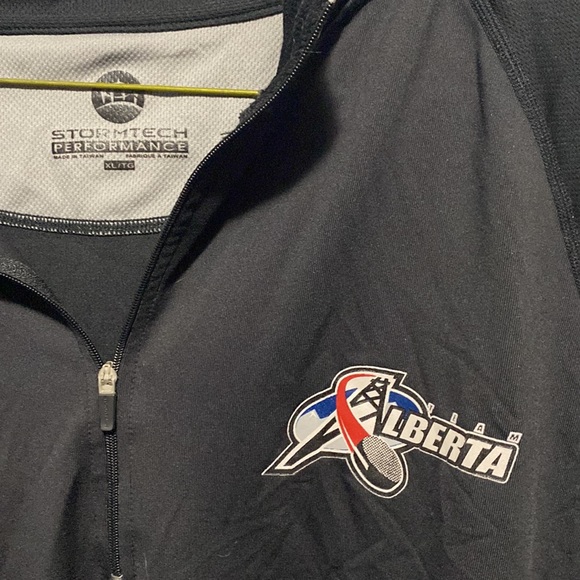 Team Alberta Hockey Lot Men’s Large/XL polo/golf shirt and 1/4 ZipTop X2 NHL WHL - Picture 12 of 15